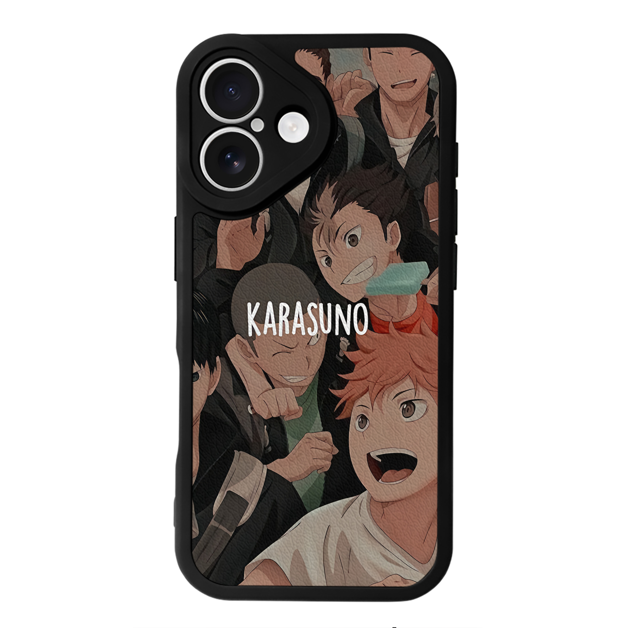 （画像用） ハイキュー!! Haikyu!! 【iPhone 16シリーズ対応】シリコンスマホケース（レザー調） 材質：シリコン